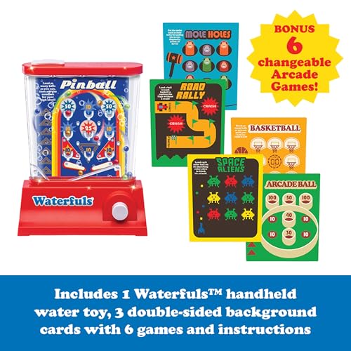 Original Waterfuls Handheld Games, Kids Retro Travel Games, Fidget Toys | Retro Travel Games, Fidget Toys, Water Games, Kids Games, Screen Free, 6 Interchangeable Back Panels - style: Waterfuls