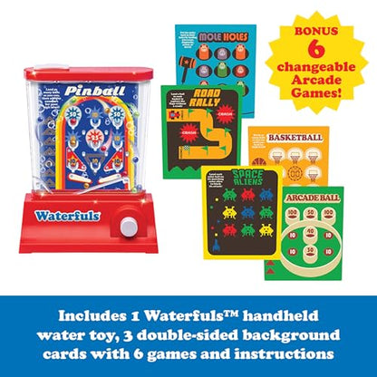 Original Waterfuls Handheld Games, Kids Retro Travel Games, Fidget Toys | Retro Travel Games, Fidget Toys, Water Games, Kids Games, Screen Free, 6 Interchangeable Back Panels - style: Waterfuls