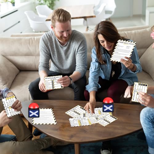 Syhood New Year Friendly Feud Card Game with 2 Answer Buzzers, New Years Eve Family Trivia Quiz Game Night, Fun Party Activities for Adults, Office, Classroom, Large Group and Team Building - style: New Year