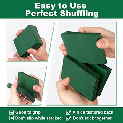Green Card Sleeves 200 Pack Compatible with MTG Card Sleeves,Sturdy Sleeve | Matte Back Finish, Perfect Shuffling - Protect All Your Trading Cards Collectible Cards by Fabmaker, Never Tear - color: Green, size: 200 pack Card Sleeves