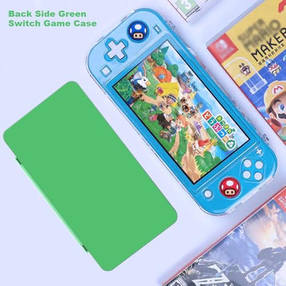 Game Card Case for Nintendo Switch/Switch 2/OLED/Lite, Portable Switch Game Case Magnetic Closure Switch Game Holder with 24 Slots for Games Cards & SD Cards Durable Cartridge Cases Hard Shell, Green - color: Green