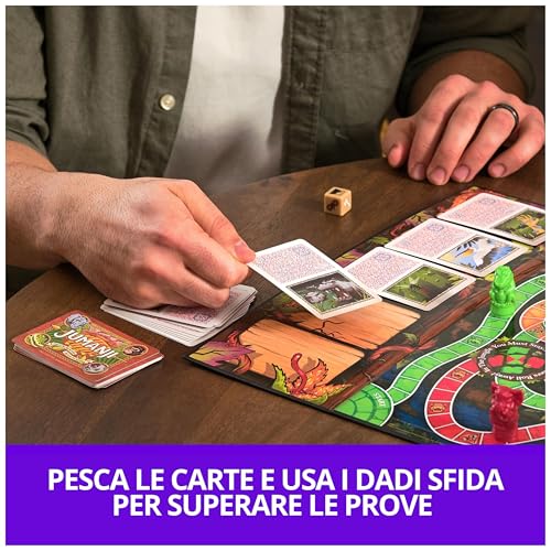 Jumanji The Game, of The Classic Adventure Board Game for Kids and Families Aged 8 and Up, Italian Version