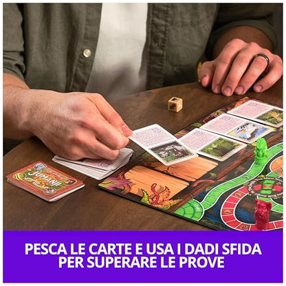 Jumanji The Game, of The Classic Adventure Board Game for Kids and Families Aged 8 and Up, Italian Version