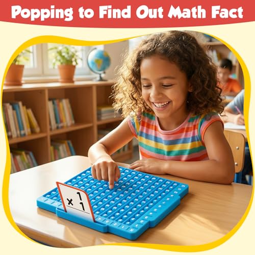 Torlam Math Board, Multiplication Game Board, 12x12 Math Manipulatives Game Board Multiplication,Division, Addition, Subtraction Games Toys for Kids, 1st, 2nd, 3rd, 4th, 5th, 6th Grade - style: Math Board Only