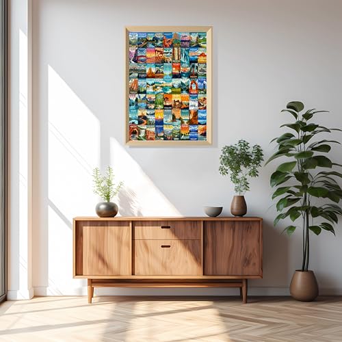 1000 Pieces National Park Puzzles, Family Puzzle Game Toys, Travel Poster Landscape Puzzles, Natural Landscape Puzzles, Family Puzzle (National Park 1)