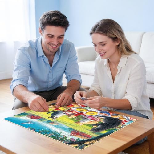 Jigsaw Puzzles 500 Pieces for Adults, Adult Puzzles Cat Puzzle Games Pieces Fit Together Perfectly Difficult Puzzles for Adult Elderly Challenging 20.5 * 15IN - style: Cats