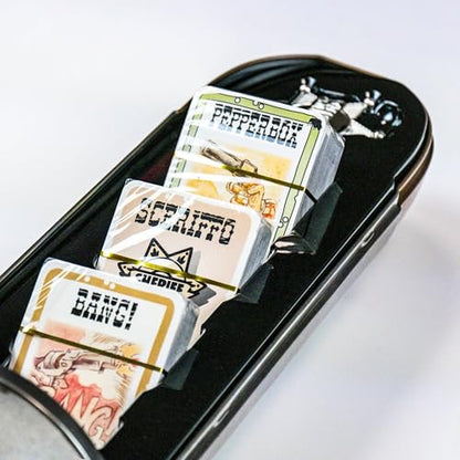 dV Giochi Bang | Wild West Hidden-Role Strategy Card Game of Bluffing Shootouts Deduction and Team Tactics | Social Party Gameplay for 3-8 Players | Ages 8+