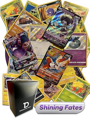 Shining Fates TCG Random Assortment Bundle || Guaranteed Ultra Rare + 20 Random Cards + Dan123yal Deck Box