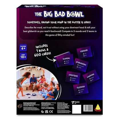 Gouda Games Big Bad Bowl – Ultimate 600 Cards Fun Party Game for Adults | Engaging Icebreakers, Hilarious Group Challenges, Guessing Game, Travel-Friendly, Gift for Game Night, Ages 18+