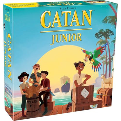 CATAN Junior Board Game - Swashbuckling Adventure for Young Pirates! Strategy Game, Fun Family Game for Kids and Adults, Ages 6+, 2-4 Players, 30 Minute Playtime, Made by CATAN Studio | Swashbuckling Adventure for Young Pirates, Strategy Game, Fun Family