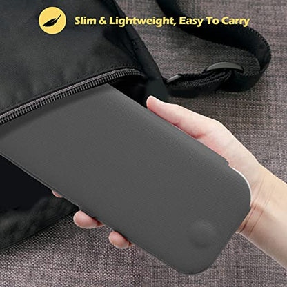 ProCase Flip Cover for Nintendo Switch Lite with 2 Pack Tempered Glass Screen Protectors, Slim Protective Case with Magnetically Detachable Front Cover for Nintendo Switch Lite 2019 -Grey - color: Grey