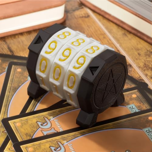 MTG Life Counter Wheel Health Tracker Gradient Game Counter for Board Game Compatible Table top Games with Magic Card Game Accessories CCG Creature Stats (White) - color: White