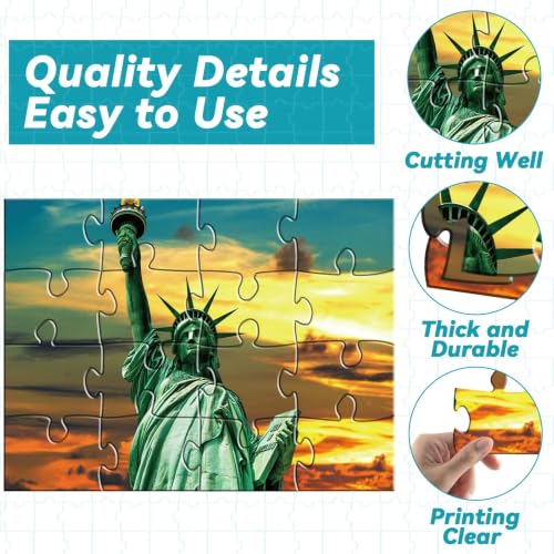 5 Packs 16 Piece Large Jigsaw Dementia Puzzles for Alzheimer’s Products Activities, Alzheimer's Puzzles Easy Memory Cognitive Games for Adults Gift with 5 Storage Bags, Construction - style: Construction