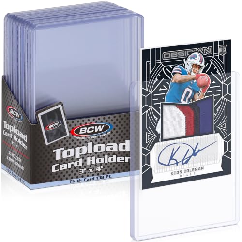 BCW Thick 138PT Card Top Load Holder (Pack of 10), 3 x 4