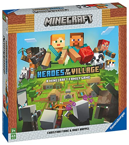 Ravensburger Minecraft Heroes of The Village | Cooperative Board Game | Exciting & Unpredictable | Perfect for Families and Minecraft Enthusiasts | Suitable for Kids & Adults