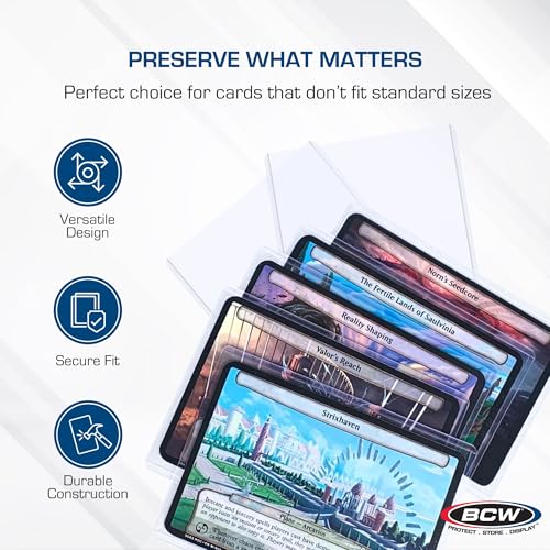 BCW 3.5x5 Topload Holder - 25 Pack | Premium Rigid Plastic Protector Case for Trading Cards, Index Cards, and Photos | Perfect Fit for Transformer TCG, Magic: The Gathering, and More