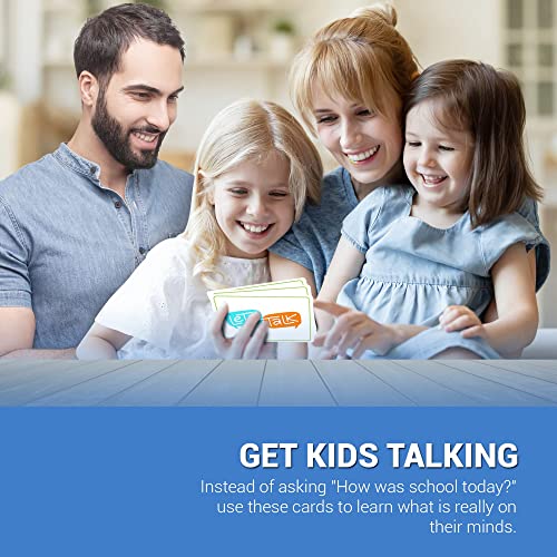 Conversation Cards for Kids Age 5-8 - Communication Cards to Build Confidence & Emotional Intelligence - Family Conversation Game for Kids & Adults, Therapy Tool - Stocking Stuffer - color: Ages 5-8