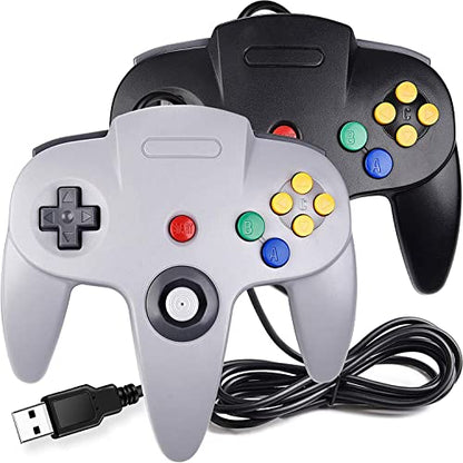 miadore 4 Pack USB Wired N64 Controller, Classic N64 PC Gamepad Joystick Controller for Windows PC MAC Linux Raspberry Pi 3