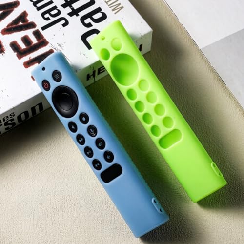 Silicone Protective Cover for NVIDIA Shield TV Pro/4K HDR Remote Controller Series, Light Weight Kids-Friendly Silicone Skin Anti-Slip/Shockproof with Hand Strap - color: Glow Green