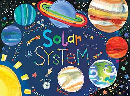 MasterPieces 60 Piece Solar System Puzzle for Kids - Astronaut Theme - 19"x14" - Fun & Educational - style: Hello World Solar System