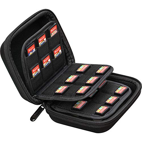 ButterFox 45 Switch Game Case for Nintendo Switch, Switch Game Card Storage Holder or PS Vita Or SD Memory Card Case (45 Game + 12 MicroSD) - color: Black, size: 45+12