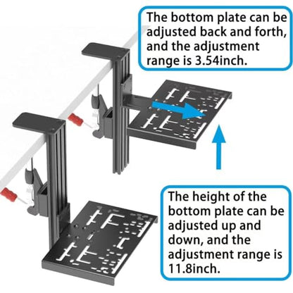 BUJ Universal Racing Simulator Desk Mount - Compatible with Logitech, Thrustmaster, Fanatec Shifters & Handbrakes, Plus USB Handbrake Models