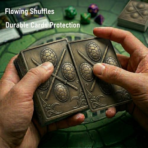 MTG Card Sleeves, TMNT Card Sleeves, Compatible with Magic the Gathering | (66mm x 92mm)103ct Standard Size Sleeve with Matte Art for Trading Card Deck Protection, Art magic card sleeves no slip grip. - color: Ninja Turtles 2