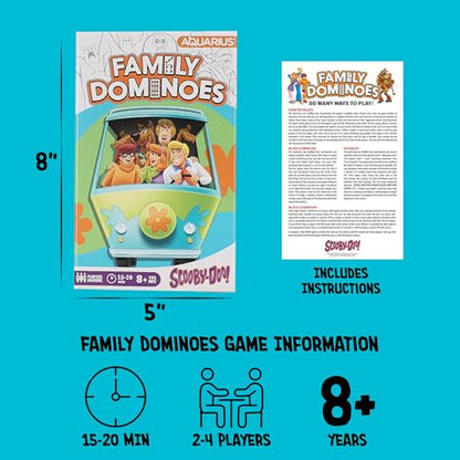 Scooby-Doo Family Games Bundle – Family Bingo Game & Double 6 Dominoes Game, Officially Licensed Scooby-Doo Games for Kids & Adults by AQUARIUS