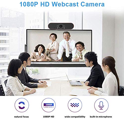 easyday 1080P HD Webcam with Microphone, Streaming Computer Web Camera for Laptop/Desktop/Mac/TV, USB PC Camera for Video Calling, Conferencing, Gaming