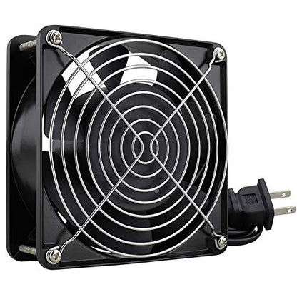 GDSTIME AXIAL 12038 Muffin Fan, 120V AC 120mm x 38mm, Dual Ball Bearing | 110V 115V, 120x120x38mm, Aluminum Frame, High Speed, for Generator Box, Air Hockey Table Cooling Ventilation Exhaust - size: 120x120x38mm