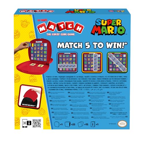 Top Trumps Match Game Super Mario – Family Board Games for Kids and Adults – Matching Game and Memory Game – Fun Two Player Kids – Memories and Learning, Board Games for 4 and up