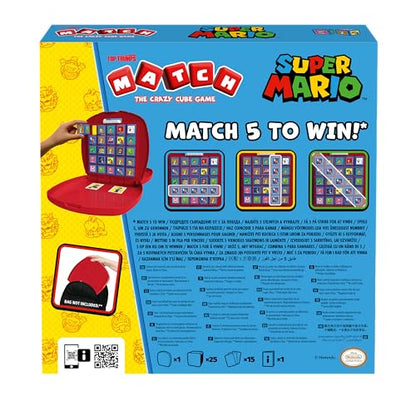 Top Trumps Match Game Super Mario – Family Board Games for Kids and Adults – Matching Game and Memory Game – Fun Two Player Kids – Memories and Learning, Board Games for 4 and up