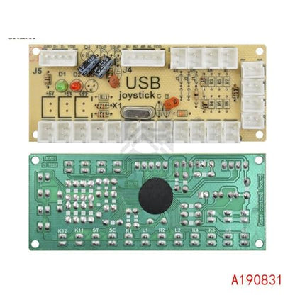 Zero Delay Arcade USB Encoder PC to Joystick Push Buttons Wired Cables for MAME Fight Stick Control Module Board