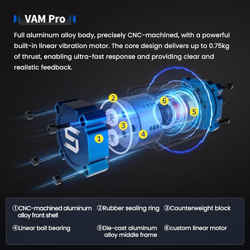 SIMSONN Racing Simulator Pedals Vibration Motor Module Haptic Pedals Reactor (3PCS vam set) - color: 3PCS vam set