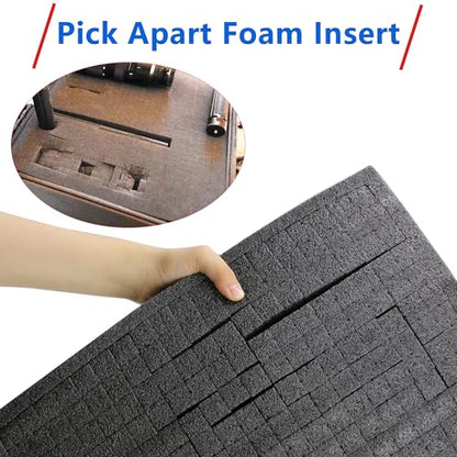 Foam Inserts for Cases 16 x 12 x 2 Inch Pick and Pluck Foam Insert | Fits for Board Game Pad Game Box Cases Storage Drawer Pad
