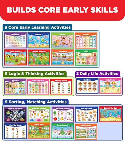 Doctor Jupiter Montessori Preschool Busy Book for Toddlers 3+ Year Olds | Preschool Learning Activities - Educational Travel Toys | Birthday Gift Ideas for Boys & Girls - style: Big Busy Book: 3+