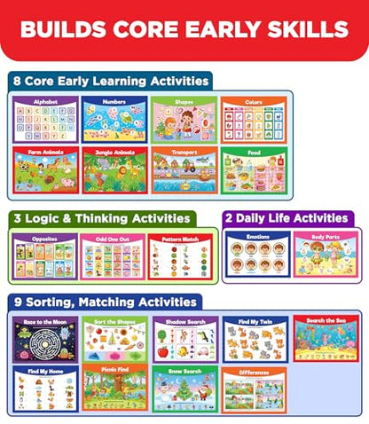 Doctor Jupiter Montessori Preschool Busy Book for Toddlers 3+ Year Olds | Preschool Learning Activities - Educational Travel Toys | Birthday Gift Ideas for Boys & Girls - style: Big Busy Book: 3+