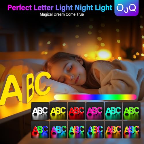 OJQ Light Up Letters LED Letter Room Decor Wall Decor Living Room Gifts | Boyfriend Home Decor Living Room Christmas Birthday Gifts for Girl Teen Girls Gifts Party Home Wall Decor-S - style: Letter-S