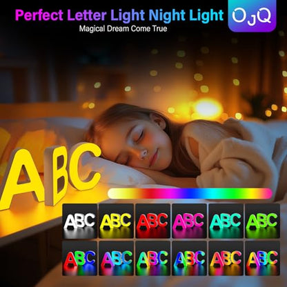 OJQ Light Up Letters LED Letter Room Decor Wall Decor Living Room Gifts | Boyfriend Home Decor Living Room Christmas Birthday Gifts for Girl Teen Girls Gifts Party Home Wall Decor-S - style: Letter-S