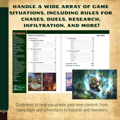 Pathfinder GM Core (P2) - Second Edition Remaster Game Master Rulebook 336 Pages with Monster Creation & Magic Items