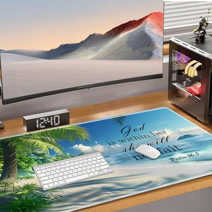 for MTG Playmat Non-Slip Rubber Play Mat with Storage Bag Combination, Ideal for Card Game Lovers TCG Play Mat, Beaches and Palm Trees - color: Beaches and Palm Trees