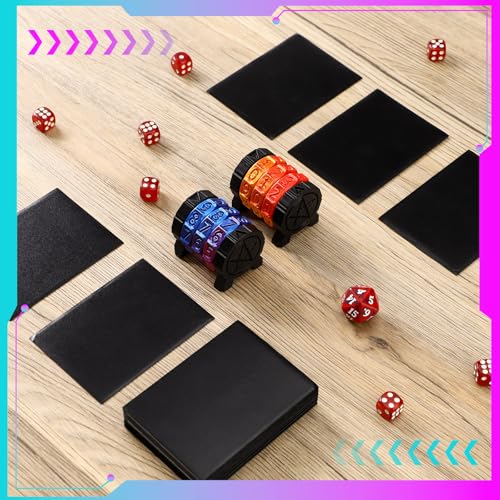 Relaxweex Life Counter Wheel Gradient Game Counter Health Tracker for TCG, TRPG Card Games Board Table top Games, 3 Rings Blue and Purple