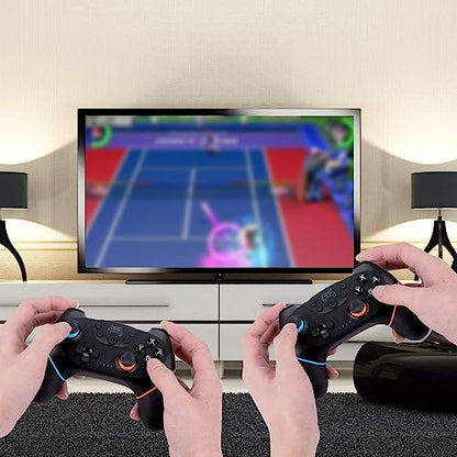 Diswoe Wireless Pro Controller for Switch 1/Switch 2/Lite/OLED/PC | Hall Effect Trigger & Joystick, Anti-Drift Remote with One-Key Wake-up, Zero Latency, Turbo, Dual Vibration, Ergonomic Design - color: black