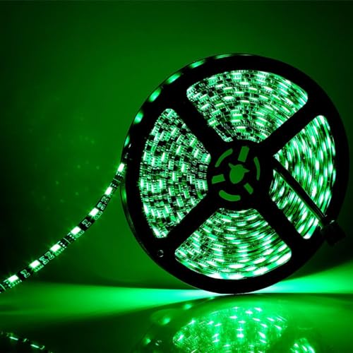 SUPERNIGHT RGB LED Strip Lights Waterproof, 16.4ft 300LEDs (2 Pcs) | Color Changing, Cuttable, Flexible LED Light Strip for Bedroom, TV Back Lighting, Christmas, Valentine's Day, Black PCB