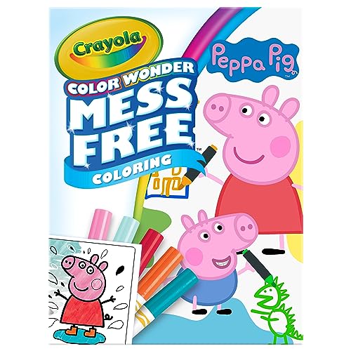Crayola Peppa Pig Color Wonder Activity Set, Mess Free Peppa Pig Coloring Pages for Toddlers, Peppa Pig Toys, Toddler Gifts - style: Peppa Pig