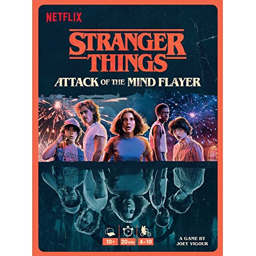 Stranger Things: Attack of The Mind Flayer Party Game - Immersive Social Deduction & Bluffing Strategy Game for Kids & Adults, Ages 10+, 4-10 Players, 20 Minute Playtime, Made by Repos Production