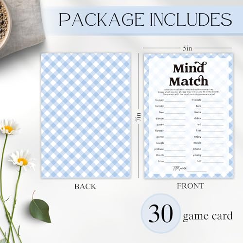 30 Pcs Party Icebreaker Games Set,"Mind Match" Theme, Suitable for Wedding, Birthday Party, Group Gatherings,Deepen Friendships with Friends,Colleagues,Family or Guests,Break the Ice -A06 - color: PB A06