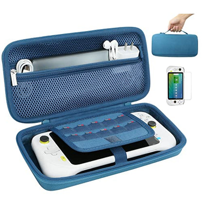 Aenllosi Hard Case for Logitech G Cloud Gaming Handheld, Blue | Hard shell construction, Water-resistant design, Impact-resistant design, Protective case only - color: Blue