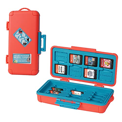 LYNCA Large Capacity Switch Game Card Case Compatible with Nintendo Swith Games, Protective Switch Game Cartridges Holder Carrying Storage Box, Portable Game Memory Card Holder