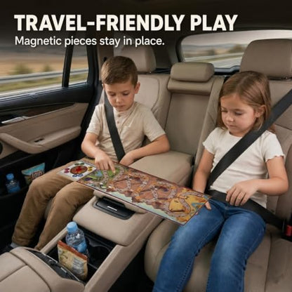 Travofun Exodus Magnetic Snakes and Ladders Bible Game Ages 5–8 | Magnetic snakes and ladders Bible board game for church, Sunday school, family game night and travel - style: Exodus Adventure